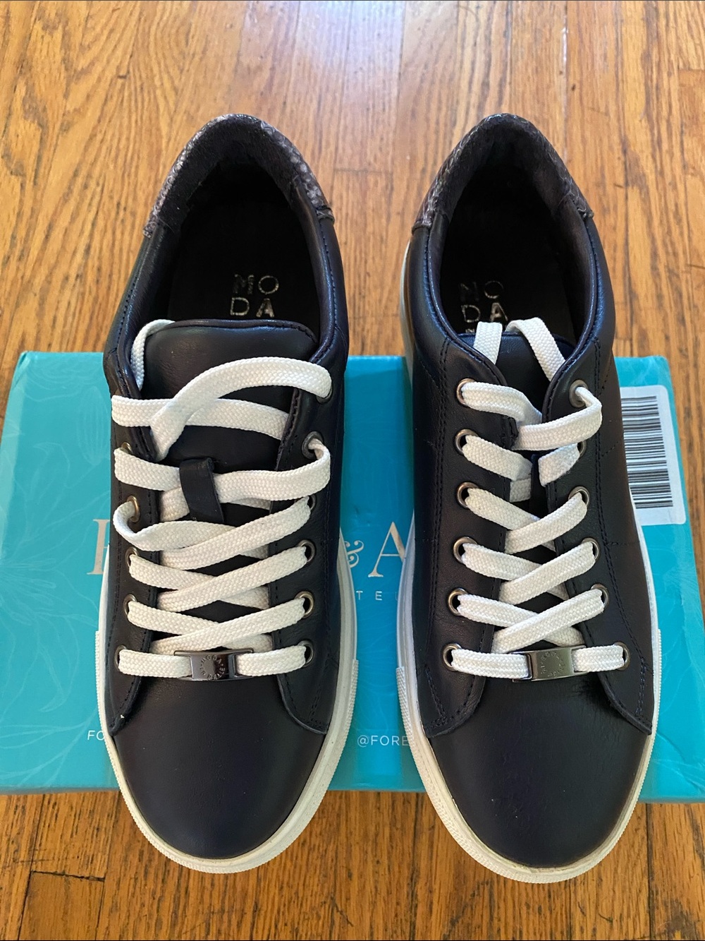 MODA in Pelle black leather sneakers